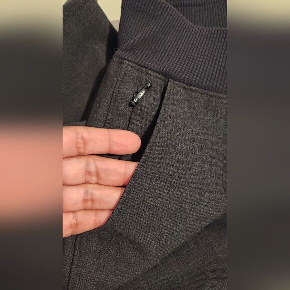 Athleta Work It City Wool Blend Pants Jogger Travel Dark Gray Size 2 - Picture 7 of 15